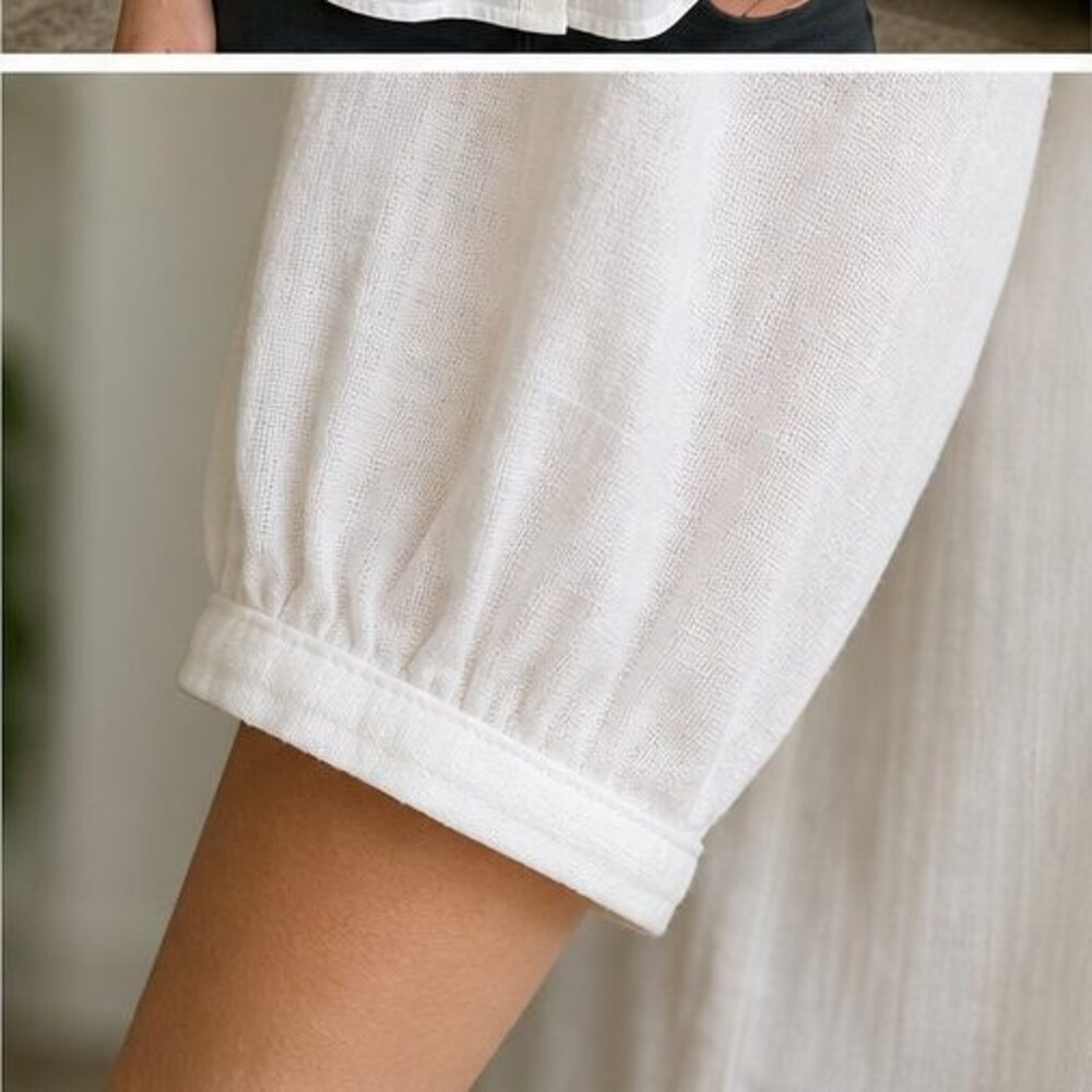 Ivory Ruffle Blouse - Picture 5 of 6